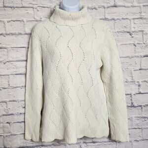 Sundance Cream Turtleneck Sweater